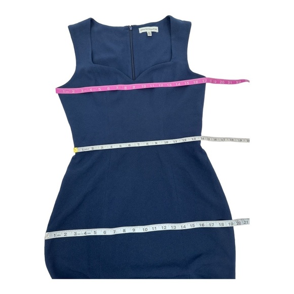 DRESS THE POPULATION Monroe Side Slit Gown Dress Navy Blue NWOT - Picture 6 of 9